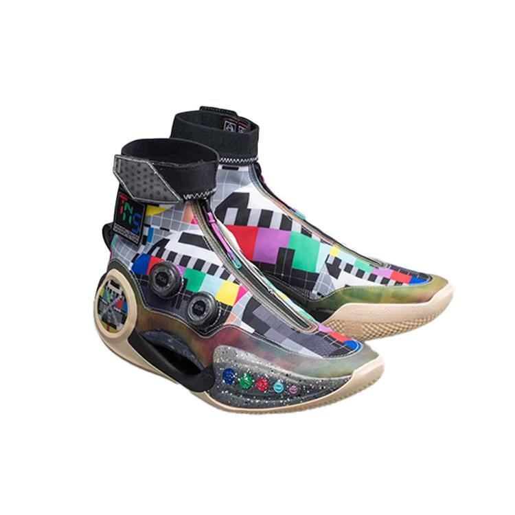 Li Ning WOW 9 Infinity Basketbalové boty Pánské Vysoké Černé/Vícebarevné ABER003-2
