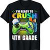 Je suis prêt à tout déchirer 4ème rentrée scolaire Jeu Vidéo T-shirt Garçon - T-shirt Graphique d'Été en Coton pour Homme