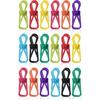 Mr. Pen- PVC-Coated Utility Clips, 2 Inch, 18 Pack, Colorful, PVC-Coated Steel Chip Bag Clips for Sealing Food, Paper Holder, Clothesline Clip for