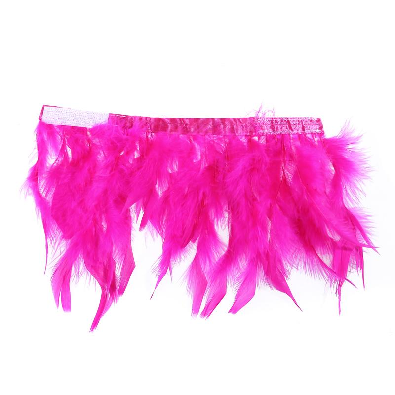 1 Pair Feather Cuff Wrist Elegant Ostrich Feather Snap Durable Bracelet Nail Photo Shirt Cuff With Feather Multicolor
