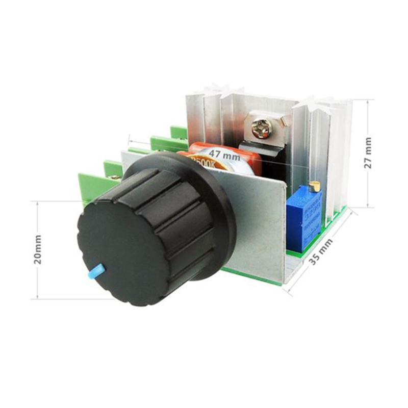 2000w Thyristor High Power Electronic  Voltage  Regulator Dimming Speed Regulation Temperature