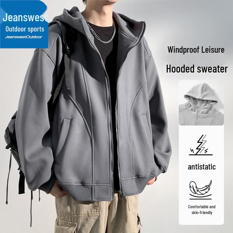 Jeanswest Outdoor Hooded Zip-Up Sweatshirt
