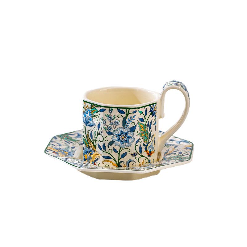Retro American Coffee Cup And Saucer Set Couple Cup Internet Celebrity Afternoon Tea Cup Ceramic Lady High Value Cup Gift Box