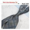 Men's Retro Floral Jacquard Tie, 8CM Wide, Coffee, Blue, Burgundy Stripes: Perfect for Formal and Casual Wear
