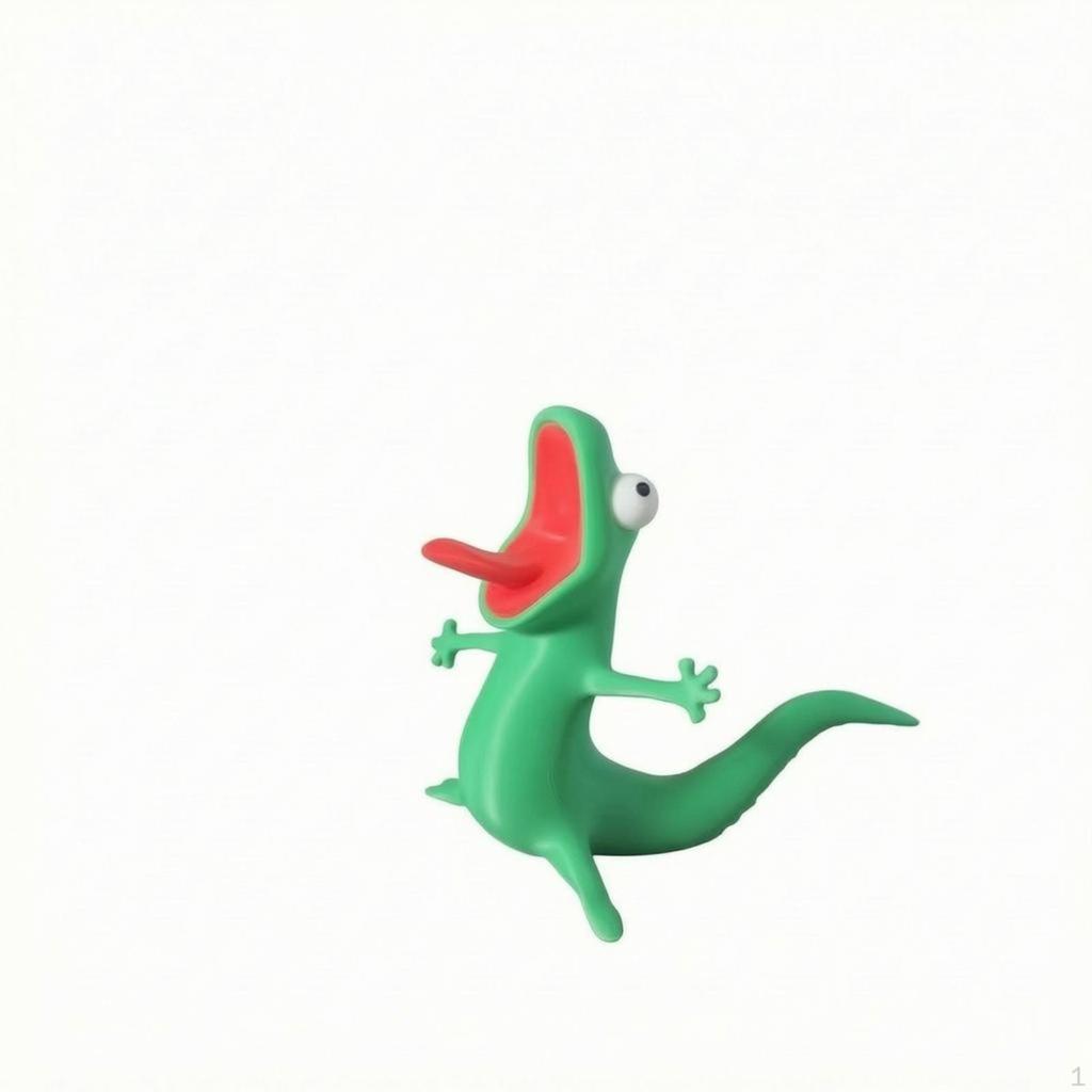ThreeDimensionalPrinted Gecko Pen Holder PLA Standing Figurine