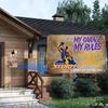 Tin Sign Metal Garage Rules Supporters Only Retro Vintage Wall Decor for Home Bar Man Cave Shed Outdoor Waterproof Rust Resistan