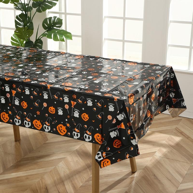 Bloody Table Cover Bloody Handprints Tablecloths Rectangle Scary Table Cover for Halloween Spooky Party Decorations