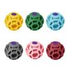 Pet Toy Silicone Ball Shape Bite-Resistant Puppy Chew Toy Relieves Boredom Grid Texture Teeth Cleaning Toy