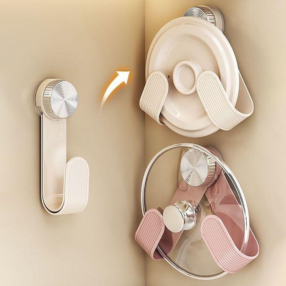 Rust Resistant Pot Lid Storage Rack Wall Mounted Pan Cover Storage Holder  Restaurant