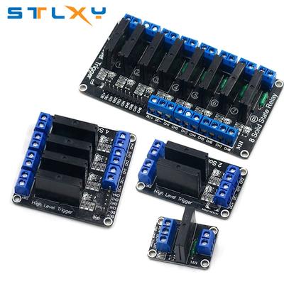 1 2 4 8 Channel 5V DC Relay Module Solid State High Level SSR AVR DSP G3MB-202P Relay for Arduino