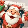 Christmas Party Supplies 3D Santa Claus Wall Decals, Break Through Reindeer Seasonal Art Window Stickers, Removable Winter Holiday Decorations