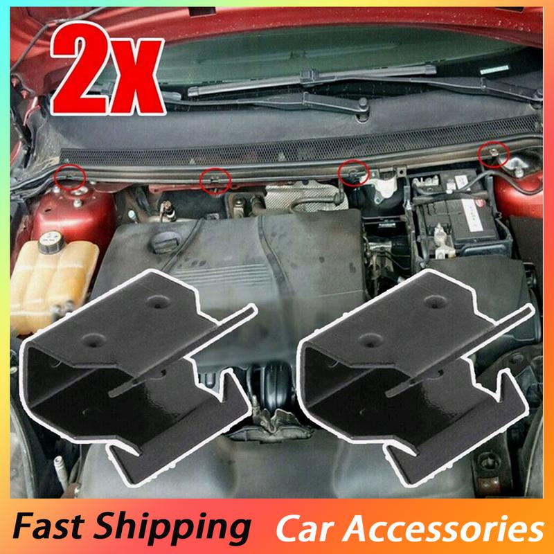 2pcs Auto Radiator Grille Buckle Car Rainboard Clip Car Glass Below Panel Clamp Car Accessories for Ford Focus 1998- 1329640