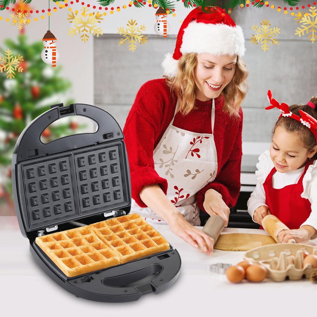 Waffle Maker Electric Sandwich Press, Panini Press for Waffles, Sandwiches, Madeleines, and Cookies