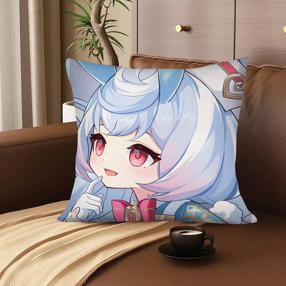 1pc Cartoon Anime Game Genshin Impact Sigewinne Pillow Case Fashion Square Pillowcase Bedroom Sofa Room Ins Decoration Leisure