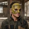 Soft Comfortable Halloween Masque Cosplay for Adults Men Women, Realistic Creepy Authentic Retro Horror Atmosphere Green Half Face Party Vintage Style
