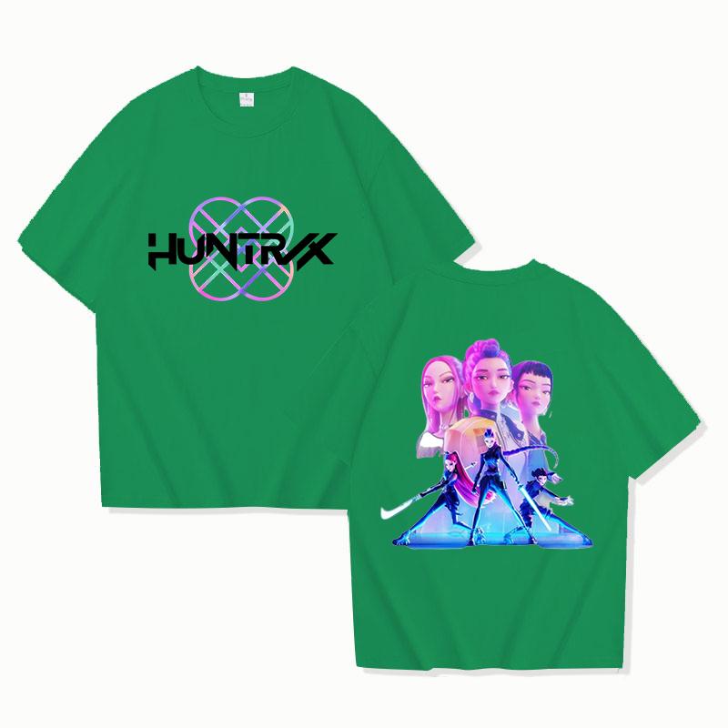 New Funny KPop Demon Hunters Printing T Shirt Unisex Short Sleeve O Neck Summer Casual KPop Harajuku T-shirt Top Tee