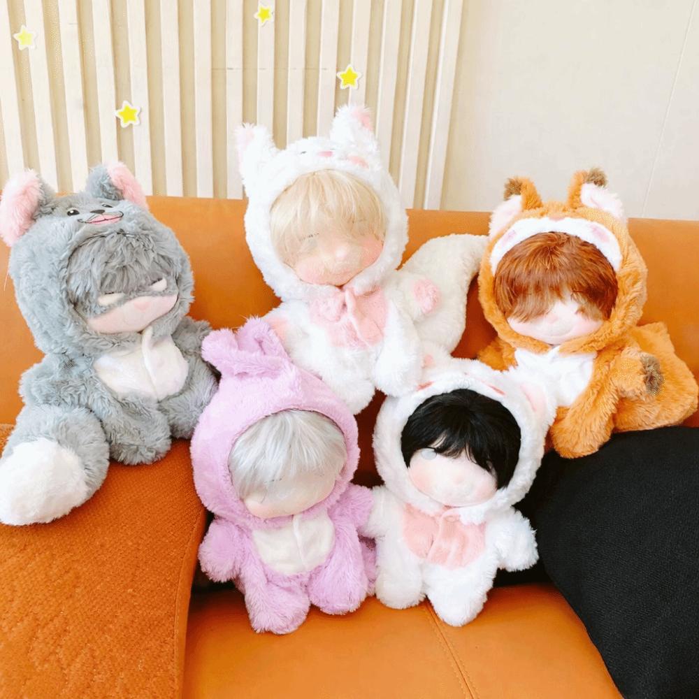 Bear Toy Accessories Cartoon Animal Outfit 20cm Doll Clothes One-piece Garment Jumpsuits With Tail