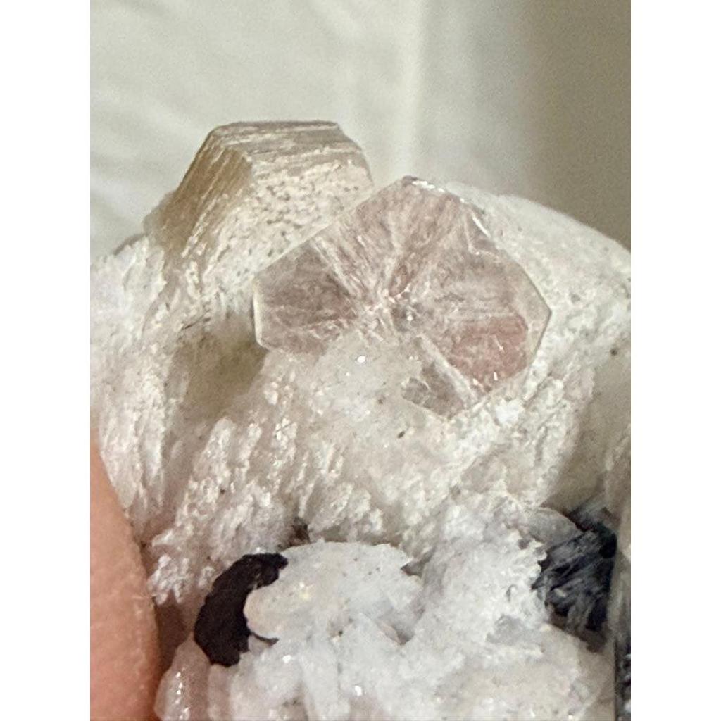 Used [Rare / Symbiotic Beauty] Afghan Morganite / Tourmaline Mica