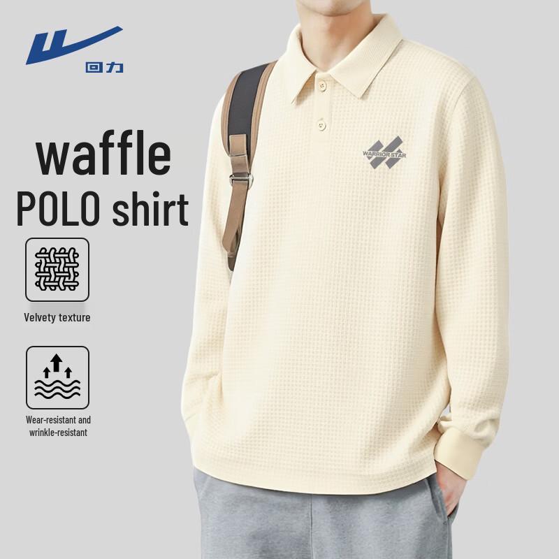 Warrior Men s Long Sleeve Waffle Knit Polo Shirt 4XL