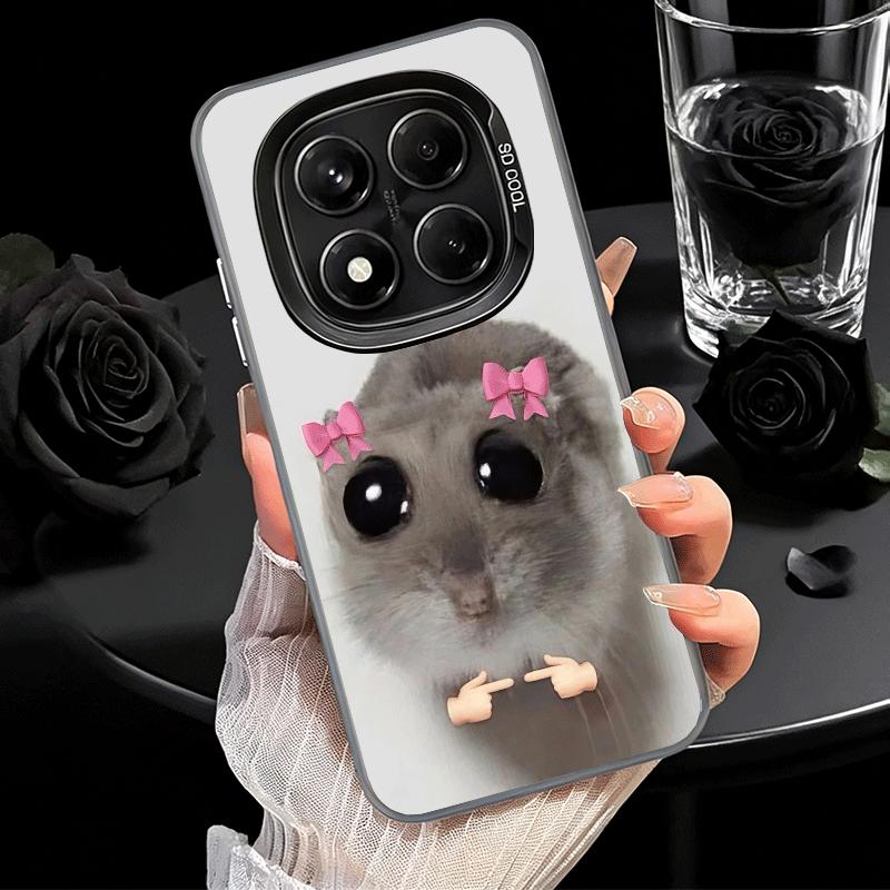 Funny Sad Hamster Meme Shockproof Phone Case for Xiaomi Redmi Note 15 14 13 12 Pro Plus 11 11S 11T 5G Cover Anti Fall Fundas