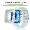 Silicone Strap+Protective Case For Huawei Watch Fit 4 Fit4 Pro Smartwatch Protector Soft Shell Bumper Cover Huawei Watch Fit4Pro