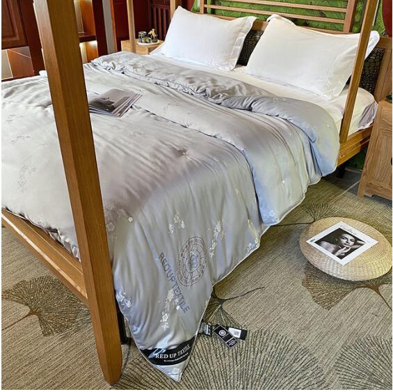 

VESCOVO Одеяла из шелка тутового дерева размера queen 200*230, одеяло размера king 150x200 1kg серый