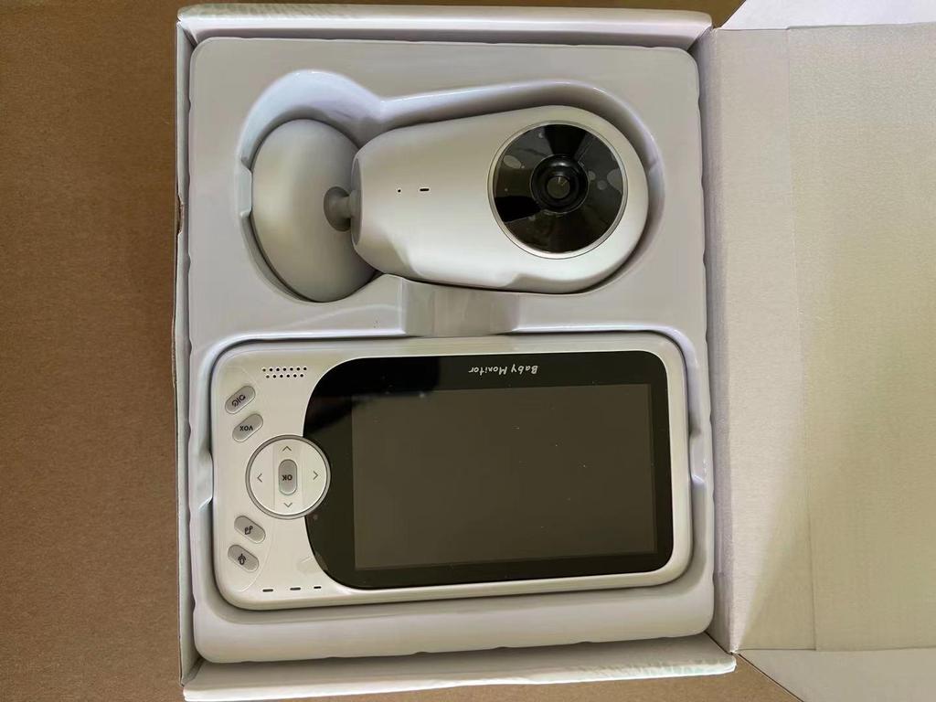 CrossVB609 3.2" Wireless Baby Monitor with Two-Way Talk, Night Vision, and Temperature Measurement