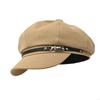 Punk Harajuku Decorative Charm Painter Hat French Cabbie Hat for Autumn Winter Fashion Hat for Daily Wear Y08E