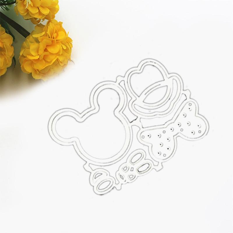Stencils Die Cartoon Cutting Dies Carbon Steel Embossing Template Script Die Metal Cutting Dies Card for Friend Birthday