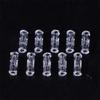 10Pcs Leak Proof Double Helix Medical Sterile Luer Lock Adapter Transparent Plastic Syringe Connector For Veterinary Medical