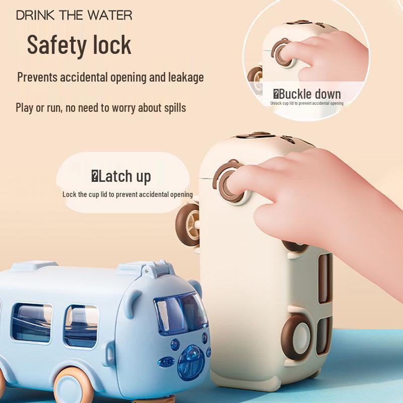 Children's Portable Drop-Proof Straw Cup - Cute Style for Students and Babies