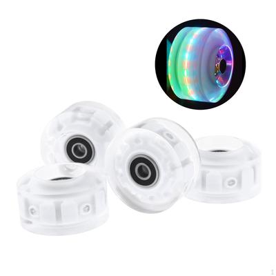 Roller Skate Wheel Pack with Bearings for Kids and Adults, Size 32x58mm