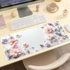 Floral Large Desk Mat NonSlip Gaming Mouse Pad Extended Keyboard Mat Office Computer Desk Carpet Cute Decor For Girls