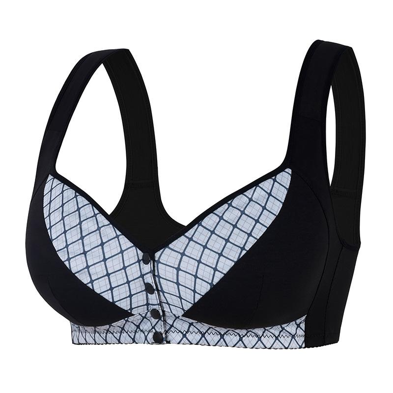 Front-closure Sexy Bra Plus Size Underwear Wire-free Vest Style XL-4XL