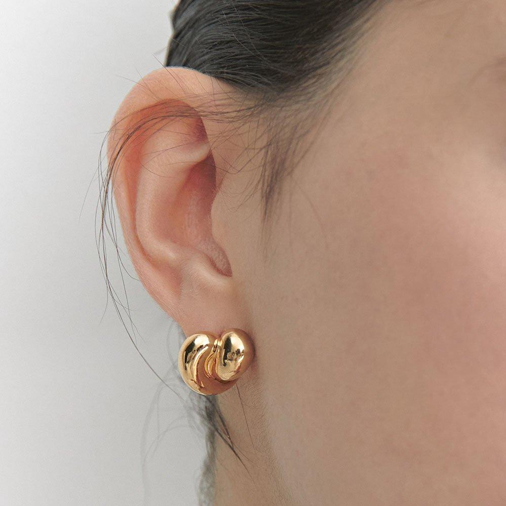 Etreve Silver (Y) Chunky Earrings M Hl2E09038Y9Xxx