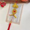 2026 Ano do Cavalo Pendente de Parede Ornamento de Carro Ano Novo Chinês Vermelho Dourado Pequeno Pingente Decoração da Sorte Presentes de Boas-vindas