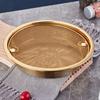 With Drainer Net Stainless Steel Oil Drain Pan Double-ear Handle Snack Serving Dish  Tempura