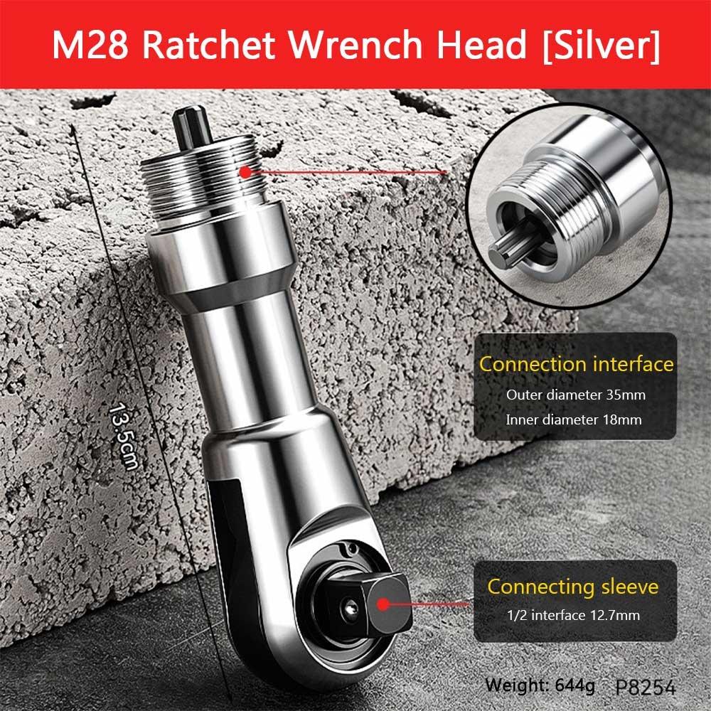 High Hardness Socket Ratchet Head Alloy Steel Bolt Removal Head  Hardware Installation серебряный