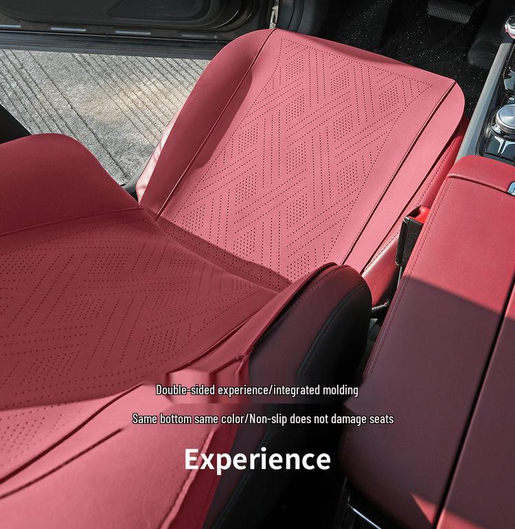 Suede Saddle Cushion: Ventilated Half-Wrap Seat Cover for Changan CS75 Plus