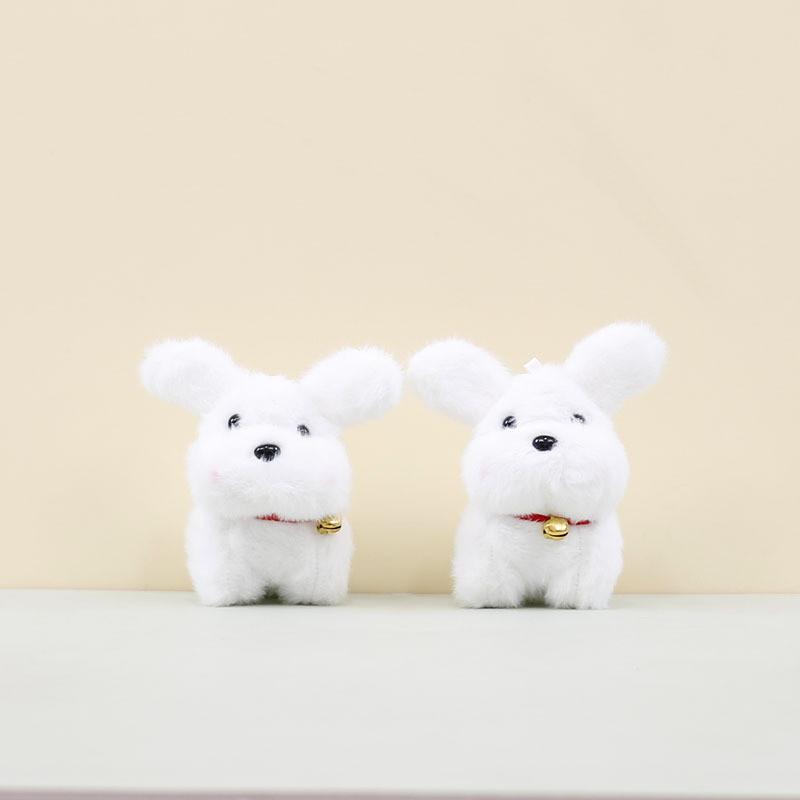 Cute Plush Dog Keychain Cartoon Puppy Figurine Adorable Bag Charm Soft Toy