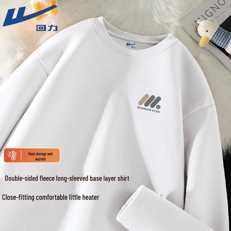 Warrior Men s Double-Sided Fleece Round Neck Long Sleeve Top 5XL