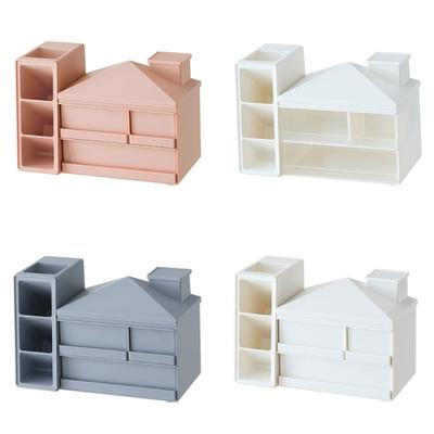 Slanted Pen Hold With Detachable Drawer Efficient Desktop Storage Solution For Students Professionals Drawer Box