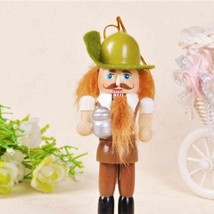 Creative Christmas Wood Nutcrackers Soldier Ornament  New Year Birthday Wedding