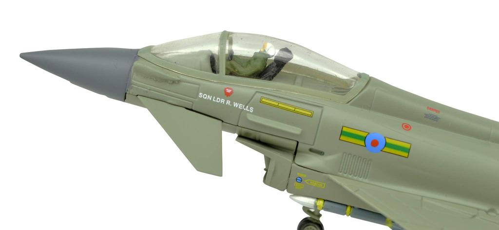 TANG Eurofighter Typhoon EF2000 Eurofighter Typhoon Finished British Royal Air Force Airplane Model Kit DYNASTY(TM) 1/100 Fighter/Attack Aircraft,