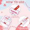 48 Pieces Valentine'S Day Gifts Rulers And Cards Bulk 12 Styles Colorful Valentine Accessories For Party Favors Supplies Classro