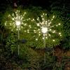 Solar-powered Ground-mounted Fireworks Lamp, Outdoor Waterproof Lawn Lamp, Garden Atmosphere Lamp, Garden Color Lamp, Christmas Lamp