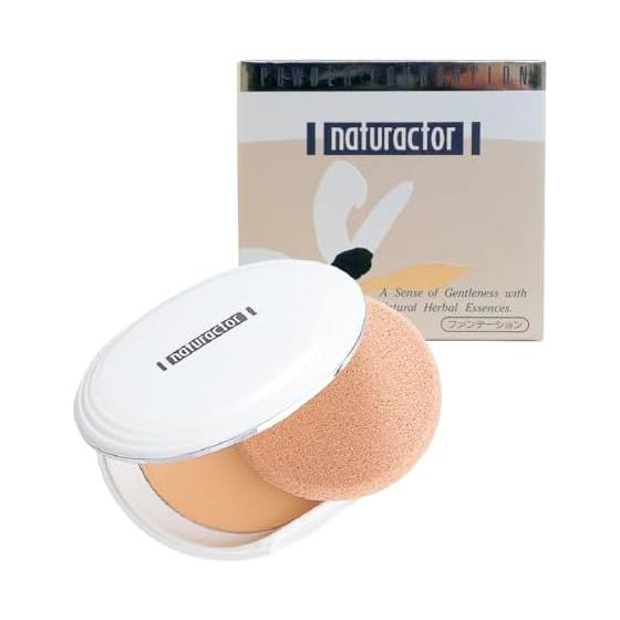 Powder Foundation 250 Ocher with Case & Puff 13g (Light Ocher with Light Naturactor Unscented) [Naturactor]