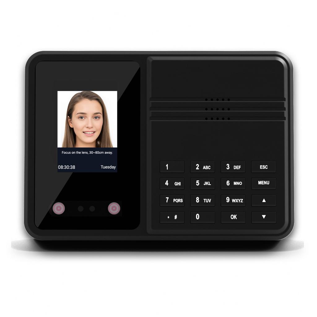 Time Clock Attendance Face Recognition with Password Palm Print Facial for Employees Access Control Machine Support
