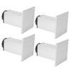 4Pcs Set Square‑Shaped Aluminum Alloy Adjustable Furniture Cabinet Table Sofa Legs Support(Square Furniture Leg