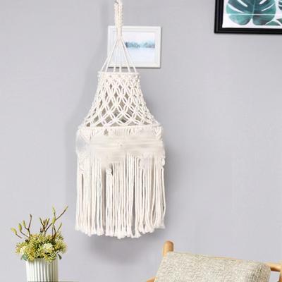 2026 Woven Lampshade, Long Fringed Retro Decorative Light Frame, Bedroom Modern Minimalist Cotton Rope Chandelier